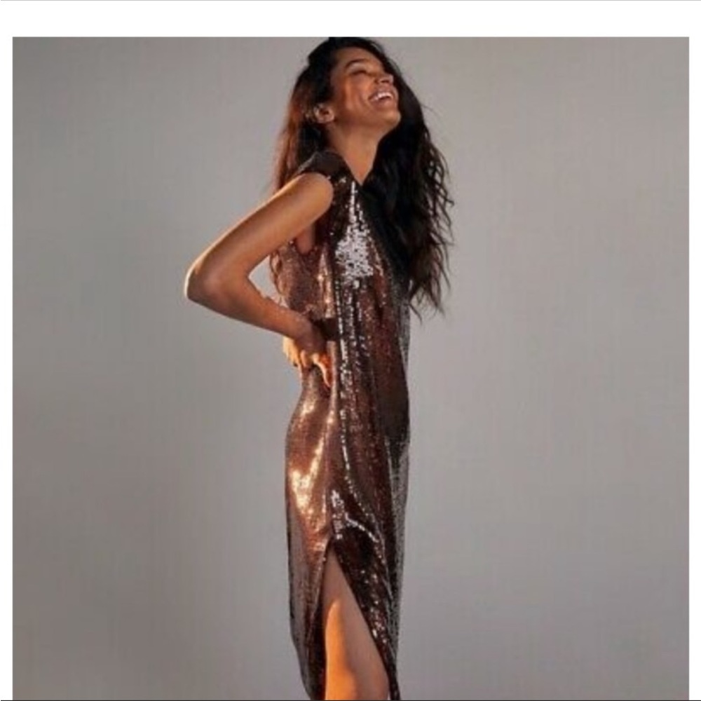 Anthropologie Maeve Kara sequin dress M